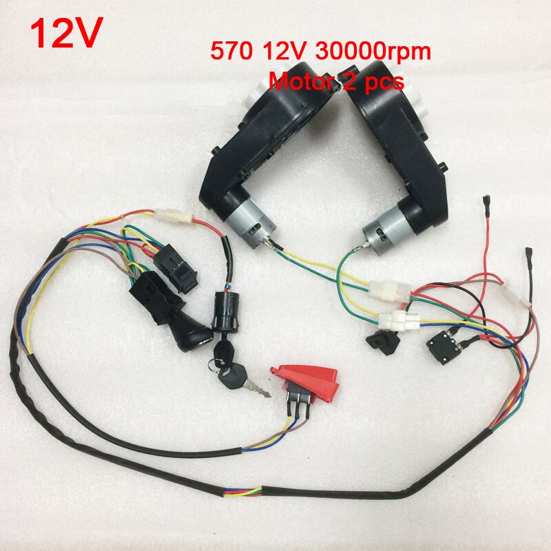 Cables y accesorios para coches eléctricos para niños, repuestos para coche eléctrico para montaje de bricolaje, cables y caja de cambios, juego completo - Imagen 6