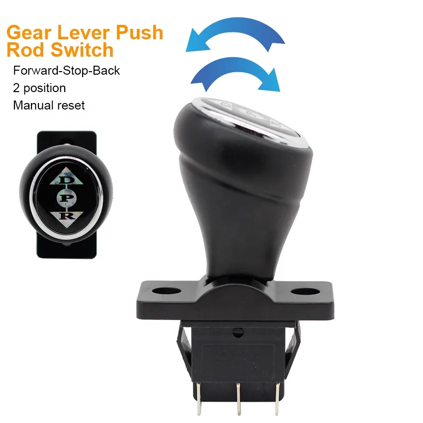 Interruptor de palanca de cambios para niños, reemplazo para empuje hacia adelante, stop y hacia atras, 6 pines, 3 posiciones, coches de juguete - Imagen 4