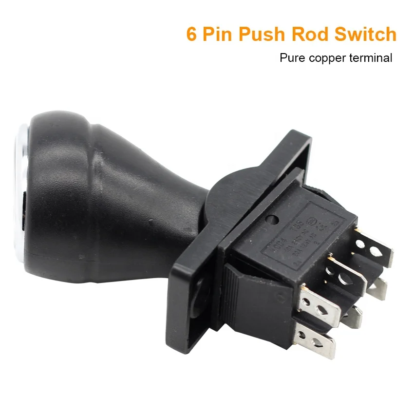 Interruptor de palanca de cambios para niños, reemplazo para empuje hacia adelante, stop y hacia atras, 6 pines, 3 posiciones, coches de juguete - Imagen 5