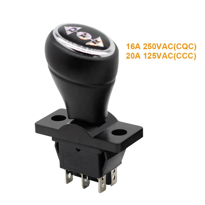 Interruptor de palanca de cambios para niños, reemplazo para empuje hacia adelante, stop y hacia atras, 6 pines, 3 posiciones, coches de juguete