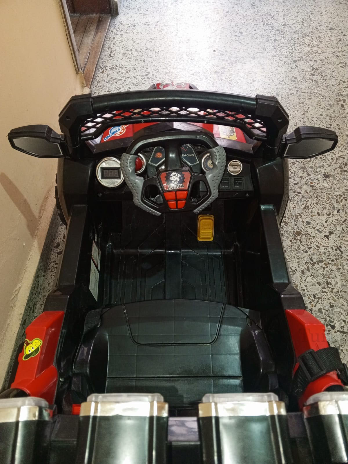 Carro eléctrico montable para niños, 4 ruedas, Juguete tipo coche con luces LED Vehículo de juego con control remoto - Imagen 5
